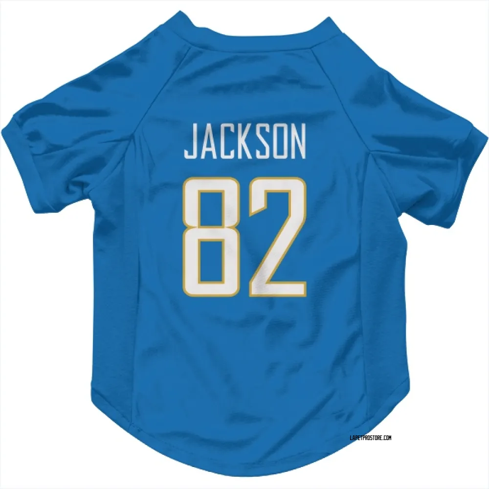 Los Angeles Chargers JaQuae Jackson Powder Blue Pet Jersey for Dog & Cat