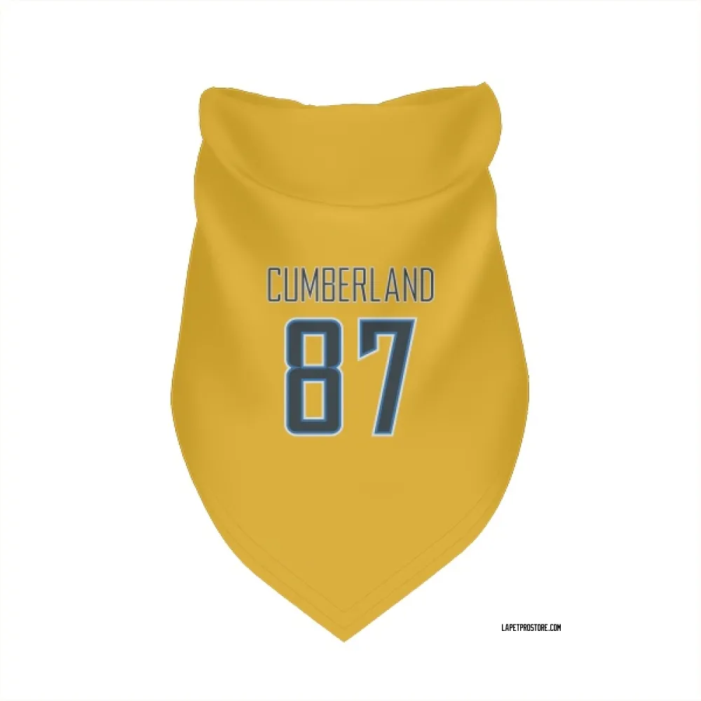 Los Angeles Chargers Jeff Cumberland Gold Pet Bandana for Dog & Cat