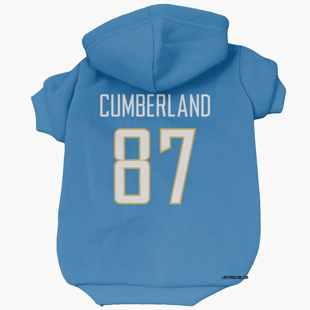 Los Angeles Chargers Jeff Cumberland Powder Blue Pet Hoodie for Dog & Cat