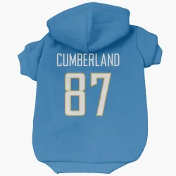 Los Angeles Chargers Jeff Cumberland Powder Blue Pet Hoodie for Dog & Cat