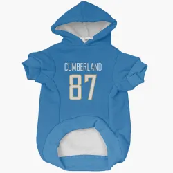 Los Angeles Chargers Jeff Cumberland Powder Blue Pet Hoodie for Dog & Cat