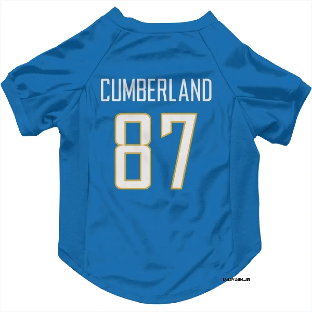 Los Angeles Chargers Jeff Cumberland Powder Blue Pet Jersey for Dog & Cat