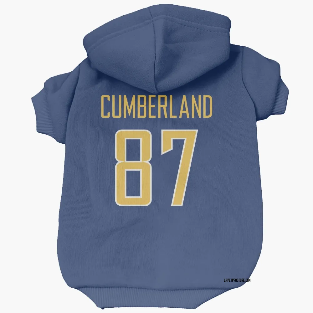 Los Angeles Chargers Jeff Cumberland Royal Gold Pet Hoodie for Dog & Cat