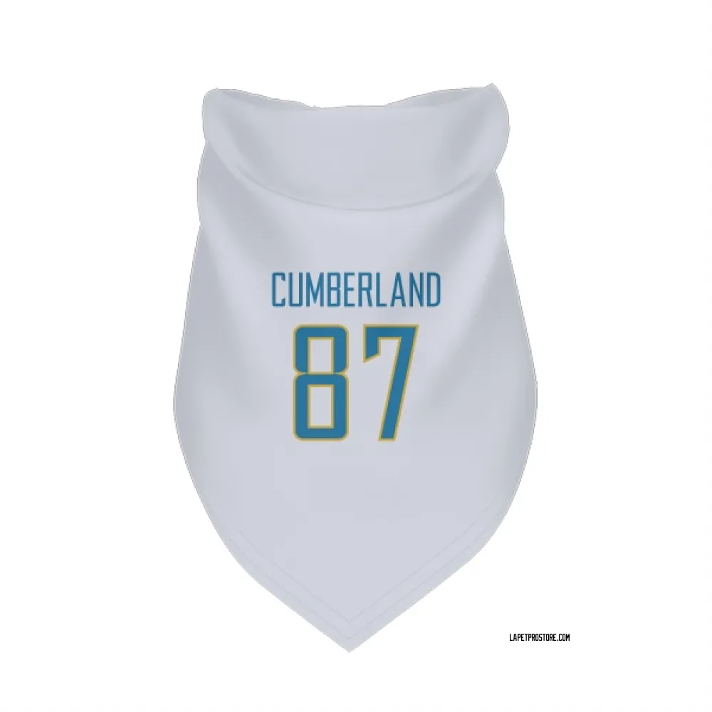 Los Angeles Chargers Jeff Cumberland White Pet Bandana for Dog & Cat