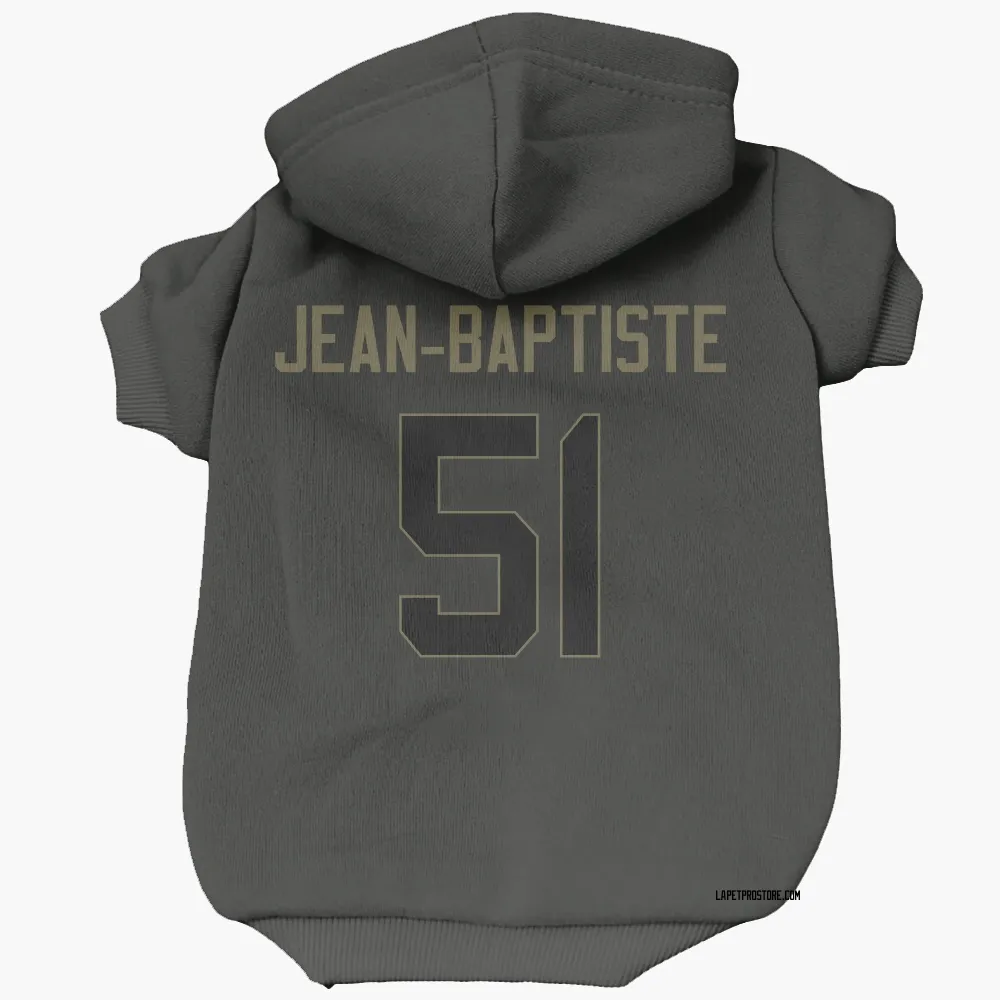 Los Angeles Chargers Jeremiah Jean-Baptiste Black Service Pet Hoodie for Dog & Cat