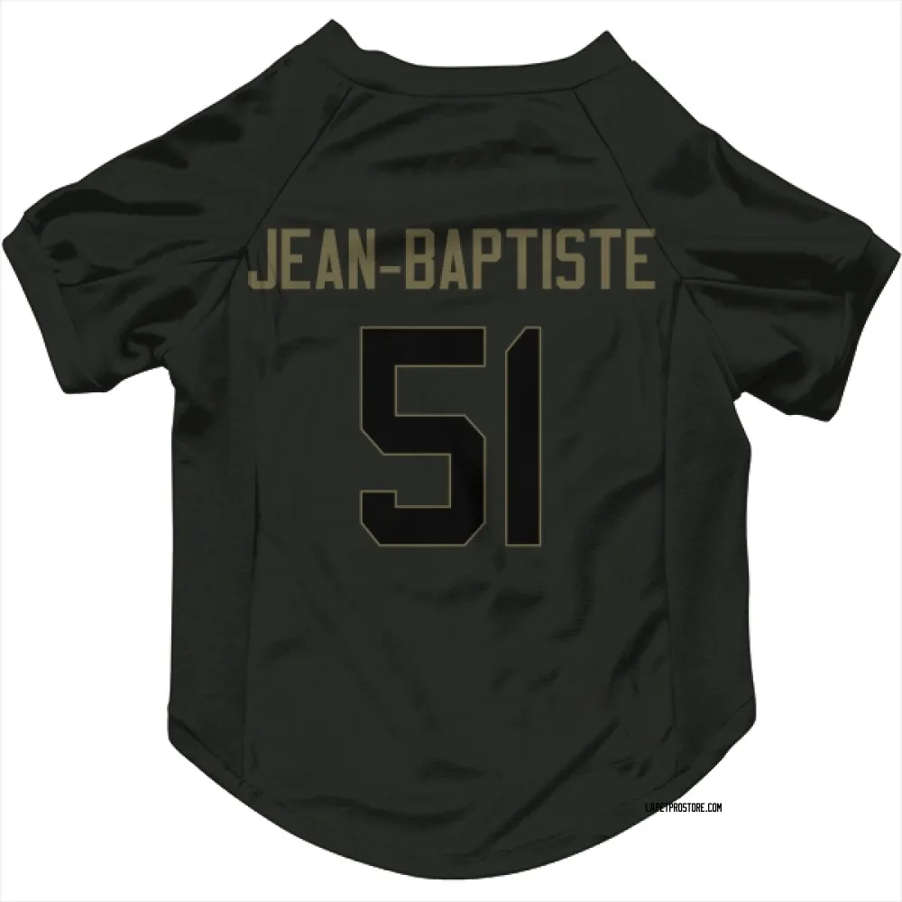 Los Angeles Chargers Jeremiah Jean-Baptiste Black Service Pet Jersey for Dog & Cat
