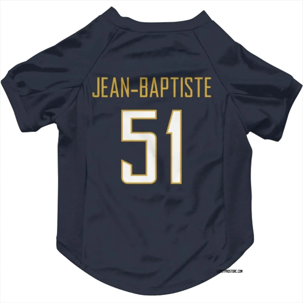 Los Angeles Chargers Jeremiah Jean-Baptiste Navy Pet Jersey for Dog & Cat