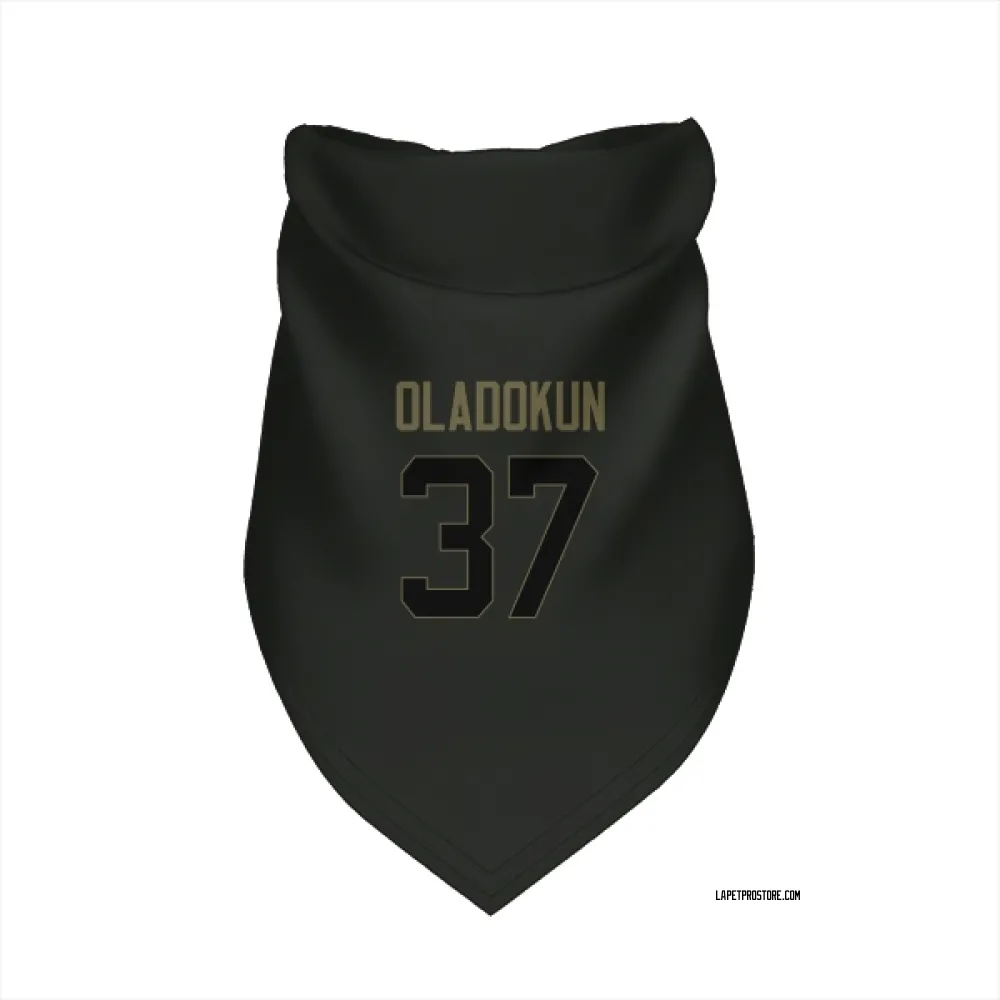 Los Angeles Chargers Jordan Oladokun Black Service Pet Bandana for Dog & Cat