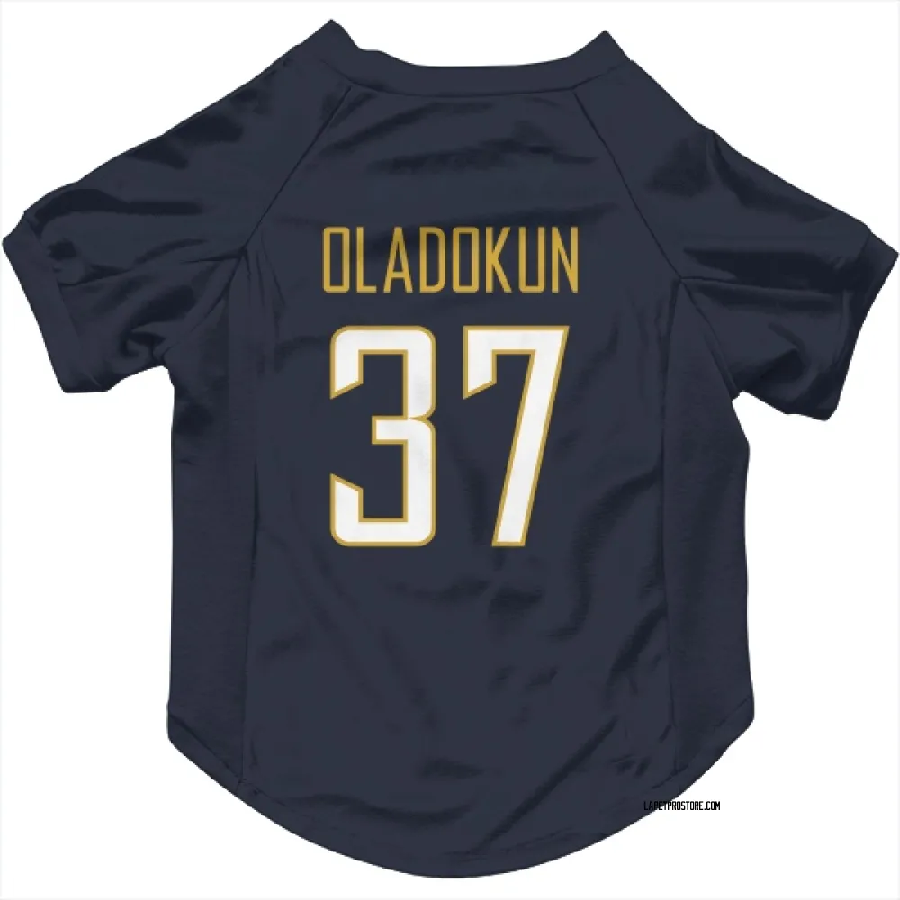 Los Angeles Chargers Jordan Oladokun Navy Pet Jersey for Dog & Cat