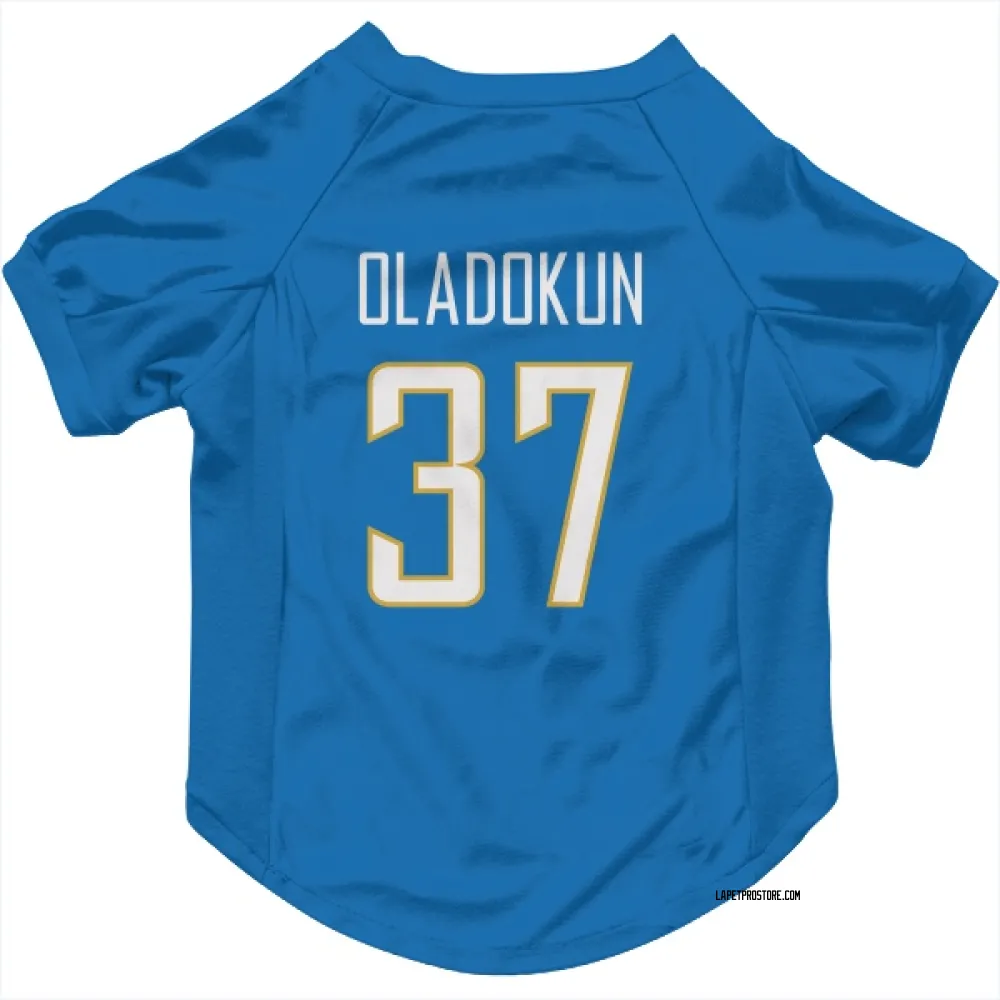 Los Angeles Chargers Jordan Oladokun Powder Blue Pet Jersey for Dog & Cat