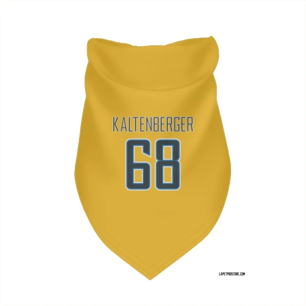 Los Angeles Chargers Josh Kaltenberger Gold Pet Bandana for Dog & Cat