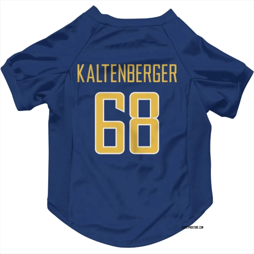Los Angeles Chargers Josh Kaltenberger Royal Gold Pet Jersey for Dog & Cat