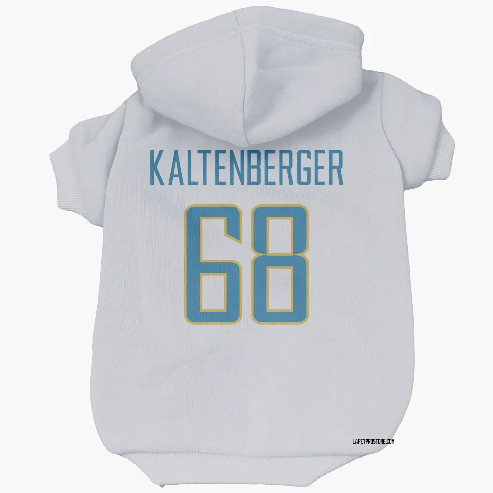 Los Angeles Chargers Josh Kaltenberger White Pet Hoodie for Dog & Cat