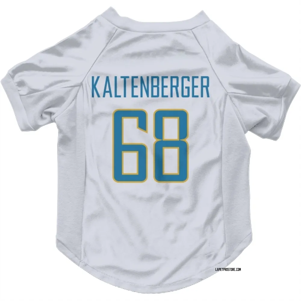 Los Angeles Chargers Josh Kaltenberger White Pet Jersey for Dog & Cat