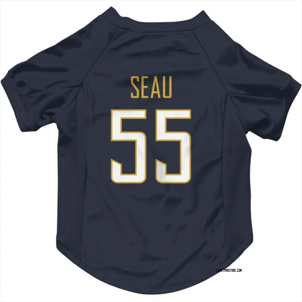 Los Angeles Chargers Junior Seau Navy Pet Jersey for Dog & Cat