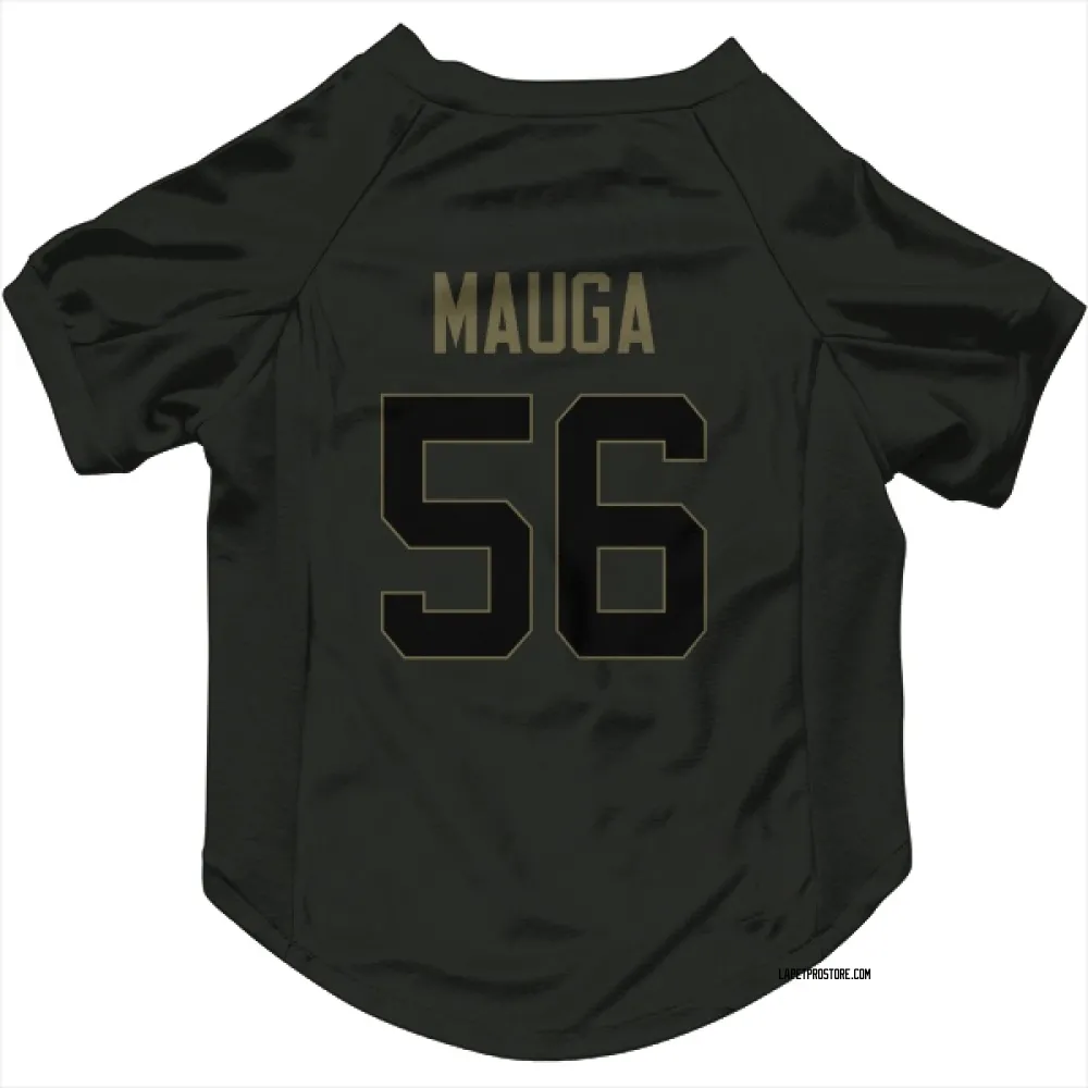 Los Angeles Chargers Kana'i Mauga Black Service Pet Jersey for Dog & Cat
