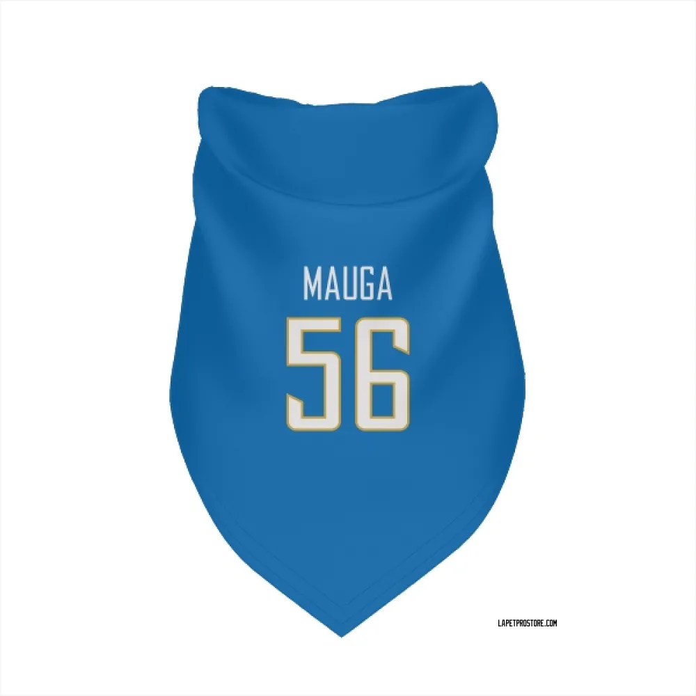 Los Angeles Chargers Kana'i Mauga Powder Blue Pet Bandana for Dog & Cat