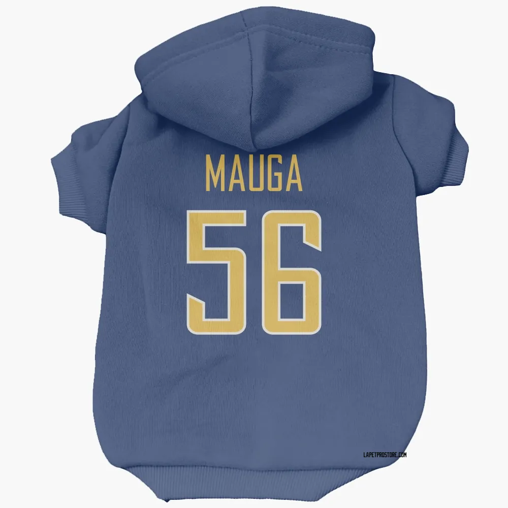 Los Angeles Chargers Kana'i Mauga Royal Gold Pet Hoodie for Dog & Cat