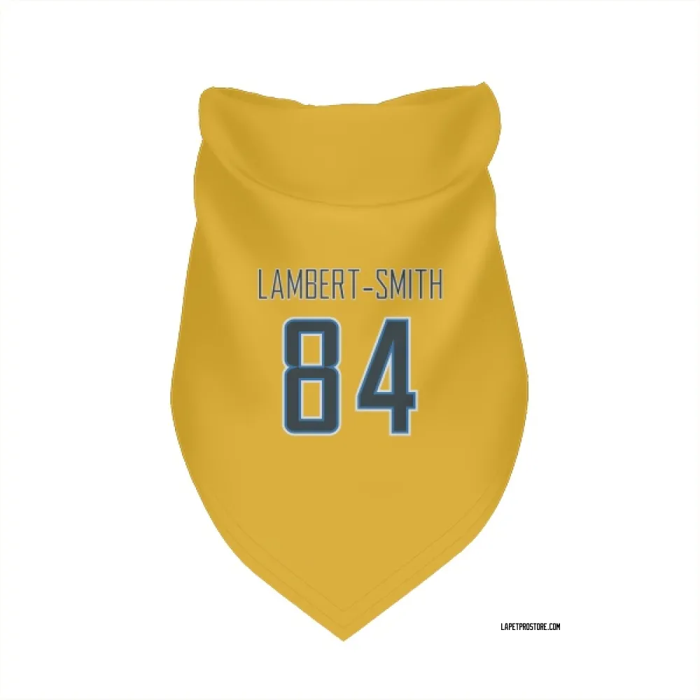 Los Angeles Chargers KeAndre Lambert-Smith Gold Pet Bandana for Dog & Cat