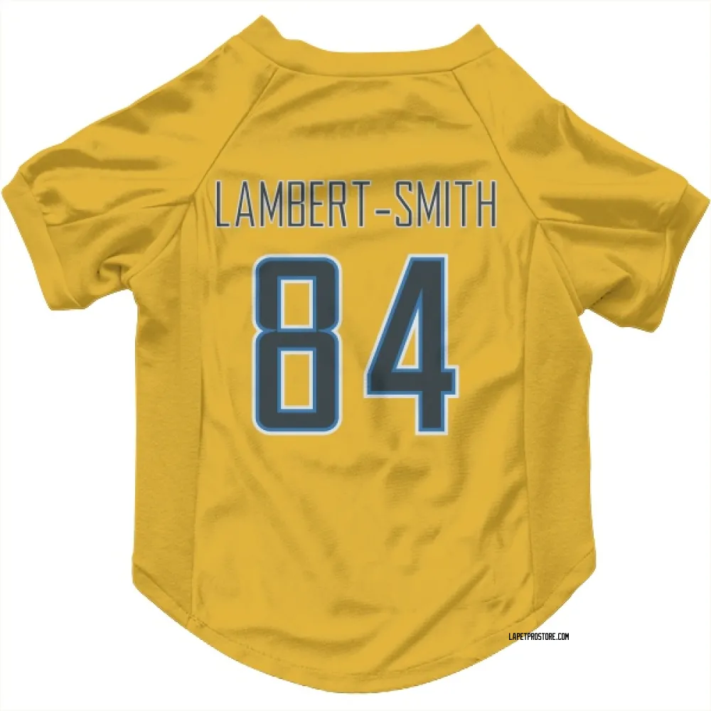 Los Angeles Chargers KeAndre Lambert-Smith Gold Pet Jersey for Dog & Cat