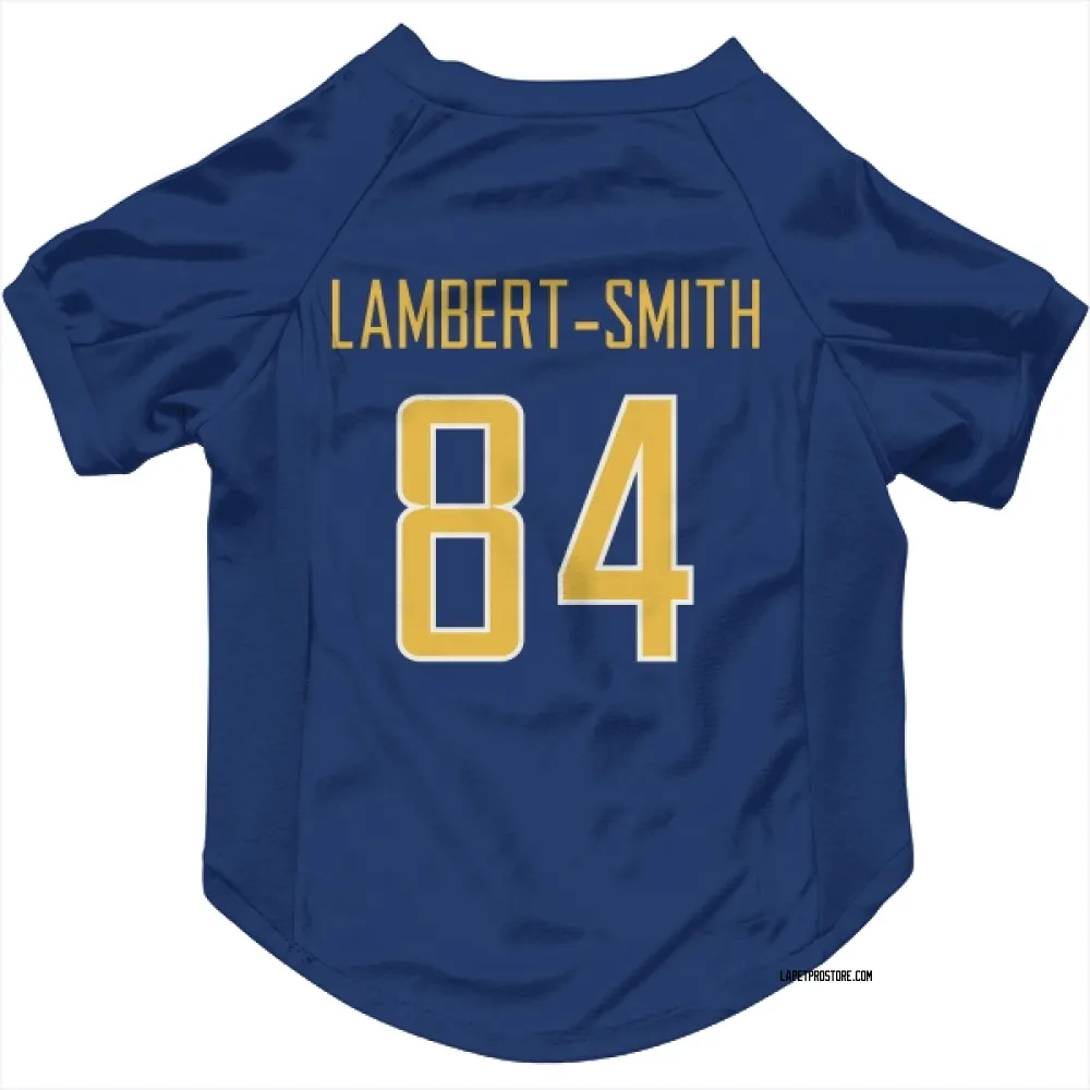 Los Angeles Chargers KeAndre Lambert-Smith Royal Gold Pet Jersey for Dog & Cat