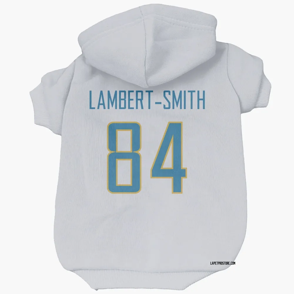 Los Angeles Chargers KeAndre Lambert-Smith White Pet Hoodie for Dog & Cat