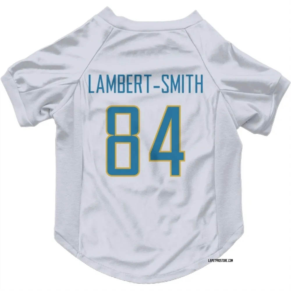 Los Angeles Chargers KeAndre Lambert-Smith White Pet Jersey for Dog & Cat