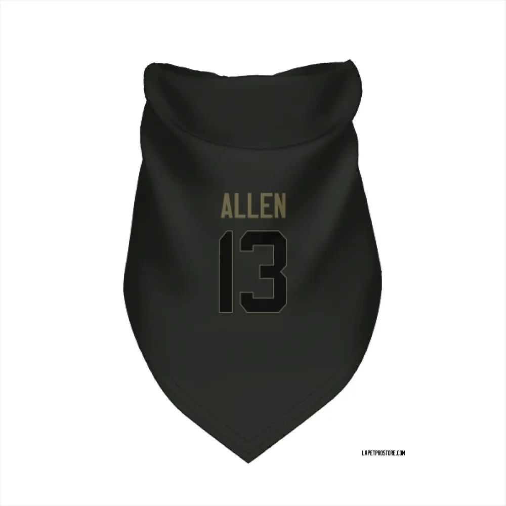 Los Angeles Chargers Keenan Allen Black Service Pet Bandana for Dog & Cat