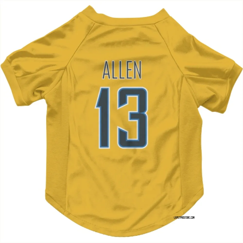 Los Angeles Chargers Keenan Allen Gold Pet Jersey for Dog & Cat