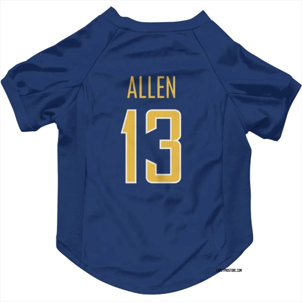 Los Angeles Chargers Keenan Allen Royal Gold Pet Jersey for Dog & Cat
