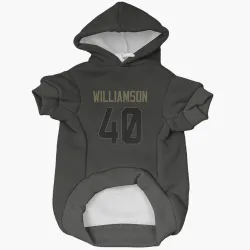 Los Angeles Chargers Kendall Williamson Black Service Pet Hoodie for Dog & Cat