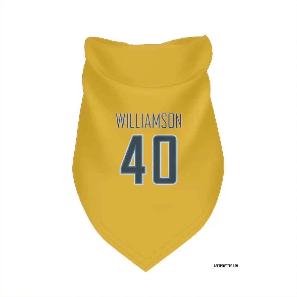 Los Angeles Chargers Kendall Williamson Gold Pet Bandana for Dog & Cat