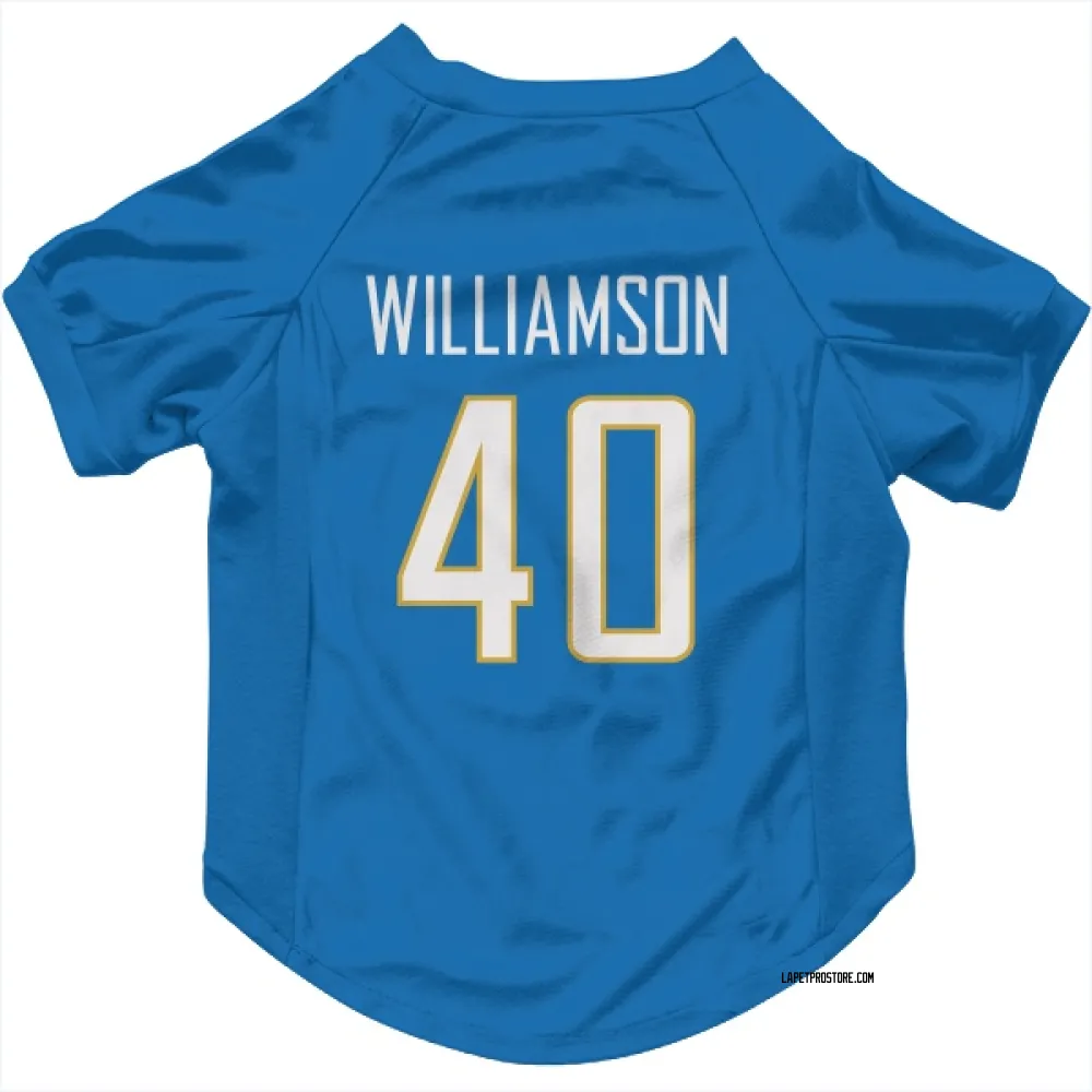Los Angeles Chargers Kendall Williamson Powder Blue Pet Jersey for Dog & Cat
