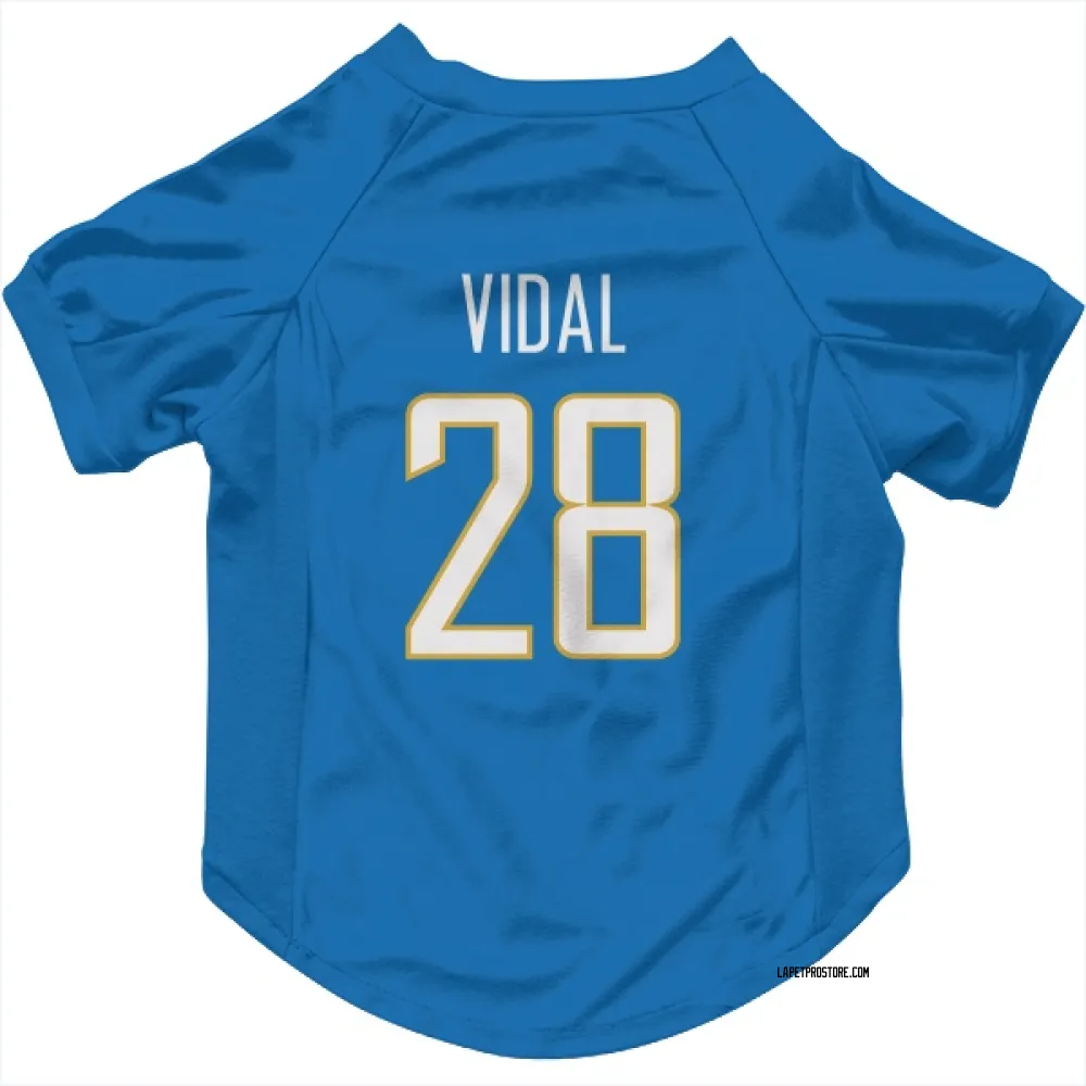 Los Angeles Chargers Kimani Vidal Powder Blue Pet Jersey for Dog & Cat