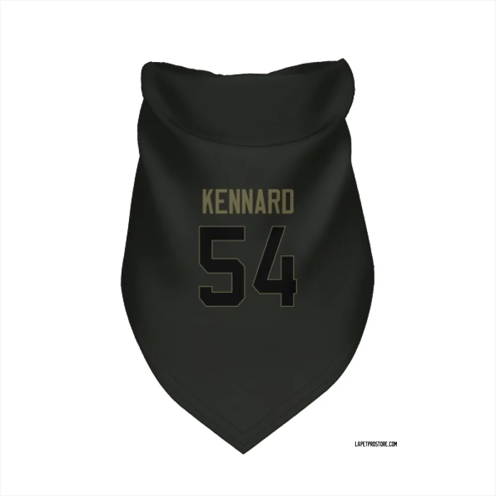 Los Angeles Chargers Kyle Kennard Black Service Pet Bandana for Dog & Cat