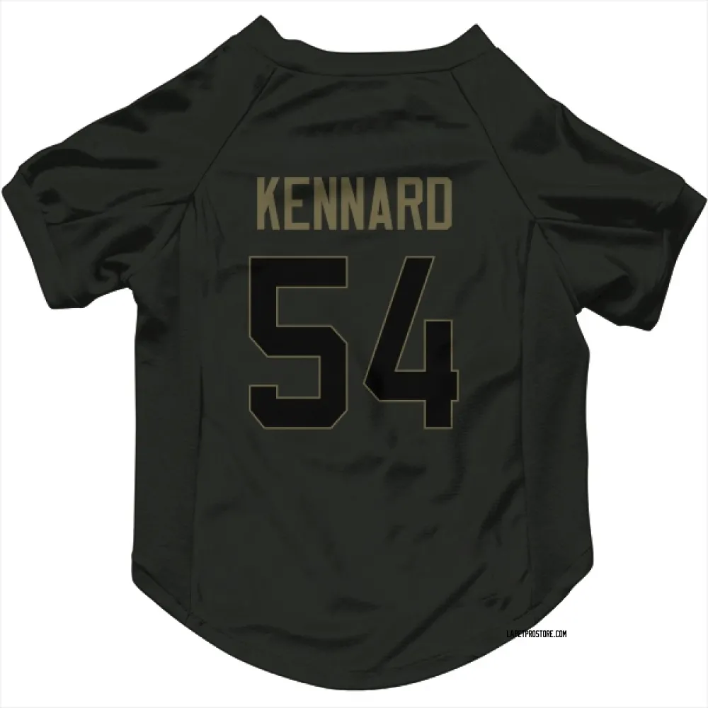 Los Angeles Chargers Kyle Kennard Black Service Pet Jersey for Dog & Cat