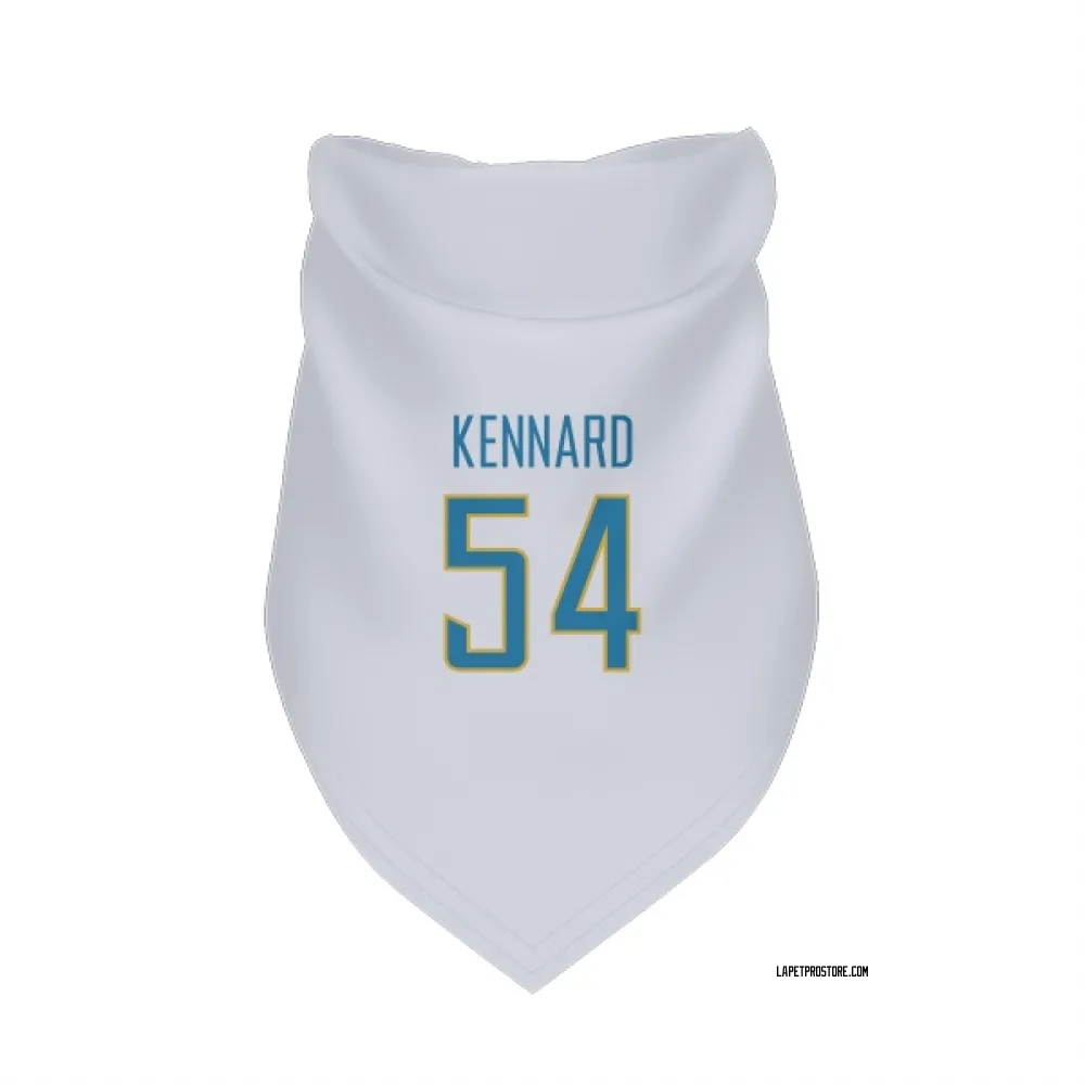 Los Angeles Chargers Kyle Kennard White Pet Bandana for Dog & Cat