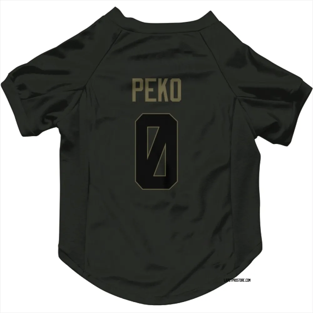 Los Angeles Chargers Kyle Peko Black Service Pet Jersey for Dog & Cat