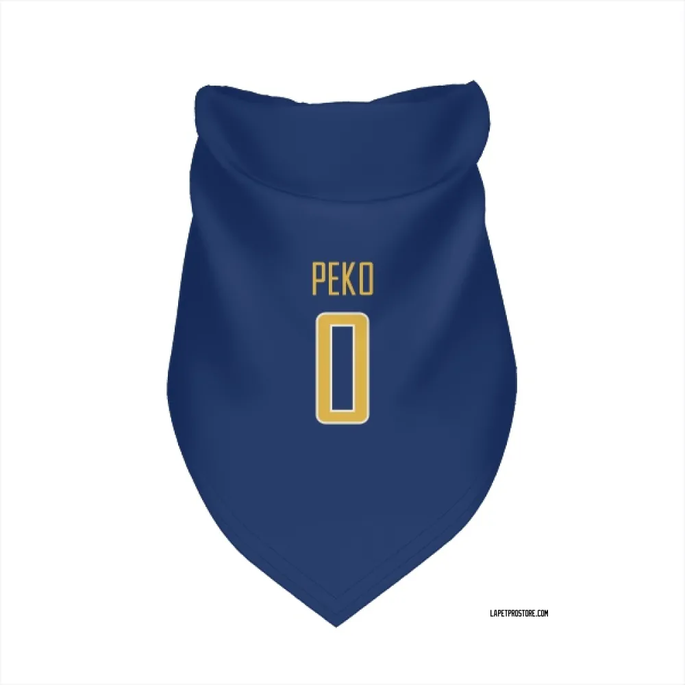 Los Angeles Chargers Kyle Peko Royal Gold Pet Bandana for Dog & Cat