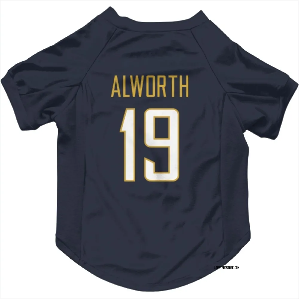 Los Angeles Chargers Lance Alworth Navy Pet Jersey for Dog & Cat