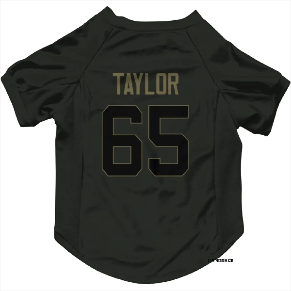 Los Angeles Chargers Logan Taylor Black Service Pet Jersey for Dog & Cat