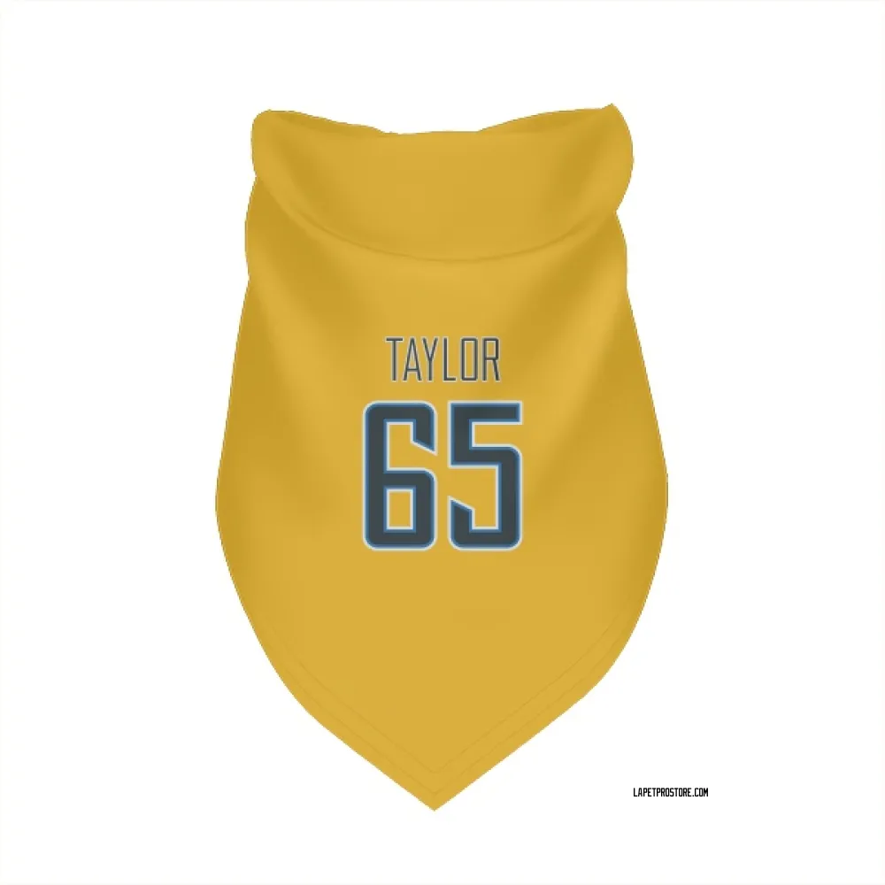 Los Angeles Chargers Logan Taylor Gold Pet Bandana for Dog & Cat