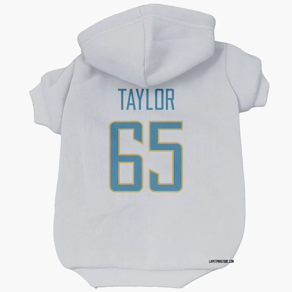 Los Angeles Chargers Logan Taylor White Pet Hoodie for Dog & Cat
