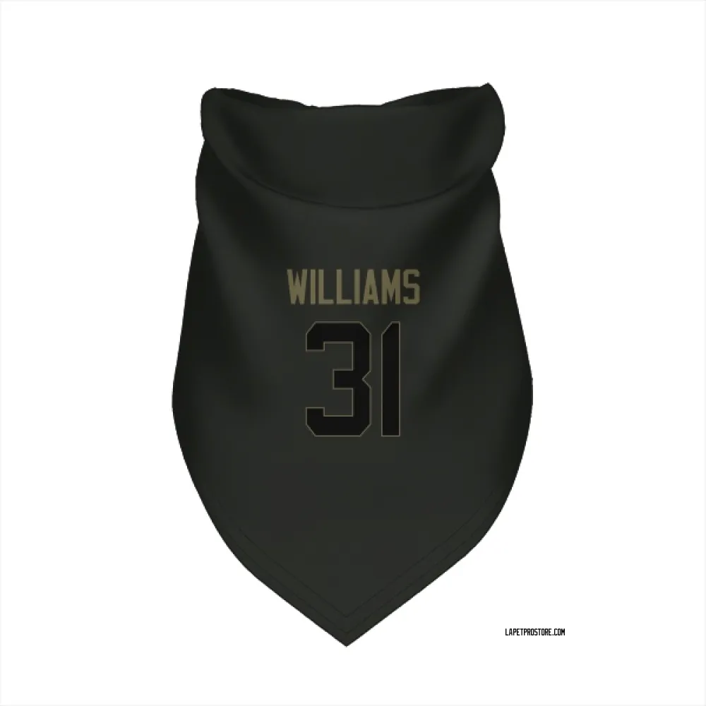 Los Angeles Chargers Marcus Williams Black Service Pet Bandana for Dog & Cat