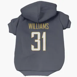 Los Angeles Chargers Marcus Williams Navy Pet Hoodie for Dog & Cat