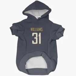 Los Angeles Chargers Marcus Williams Navy Pet Hoodie for Dog & Cat