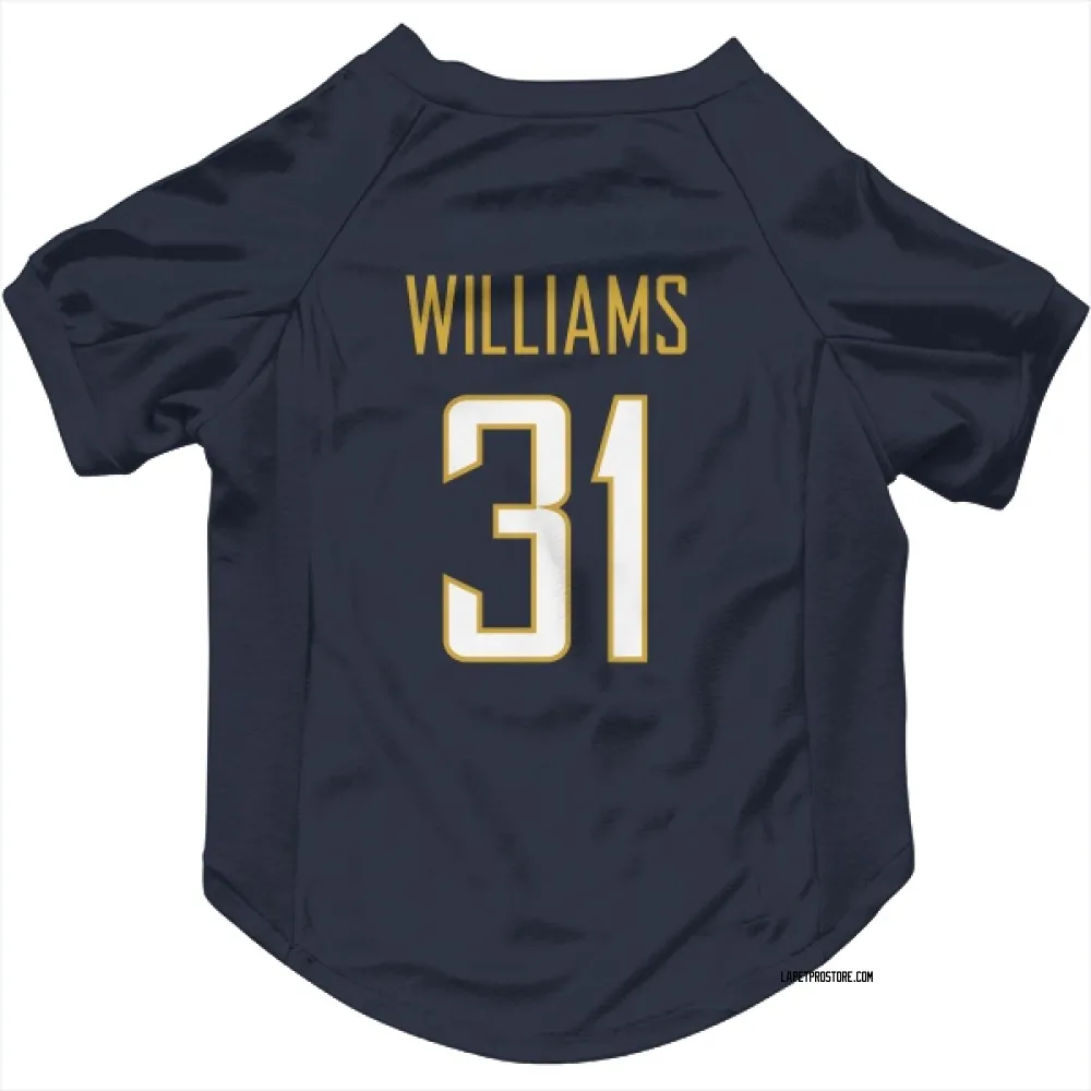 Los Angeles Chargers Marcus Williams Navy Pet Jersey for Dog & Cat