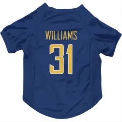 Los Angeles Chargers Marcus Williams Royal Gold Pet Jersey for Dog & Cat
