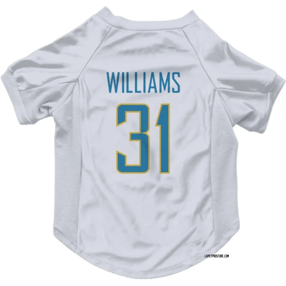 Los Angeles Chargers Marcus Williams White Pet Jersey for Dog & Cat