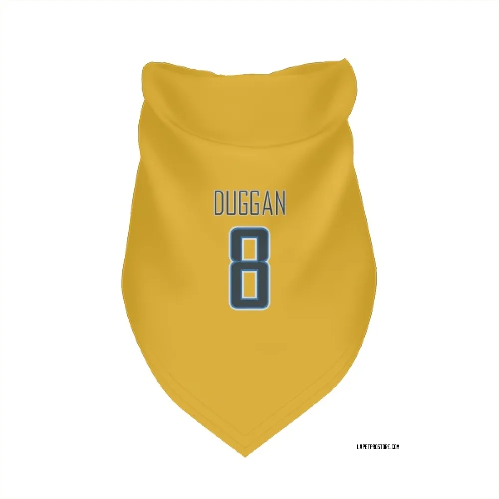 Los Angeles Chargers Max Duggan Gold Pet Bandana for Dog & Cat